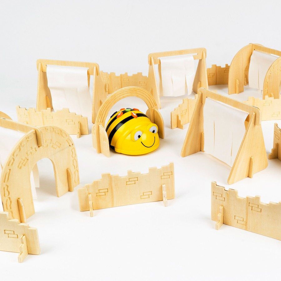 Bee-Bot / Blue-Bot Curs de obstacole din lemn (lemn imagine noua 2022