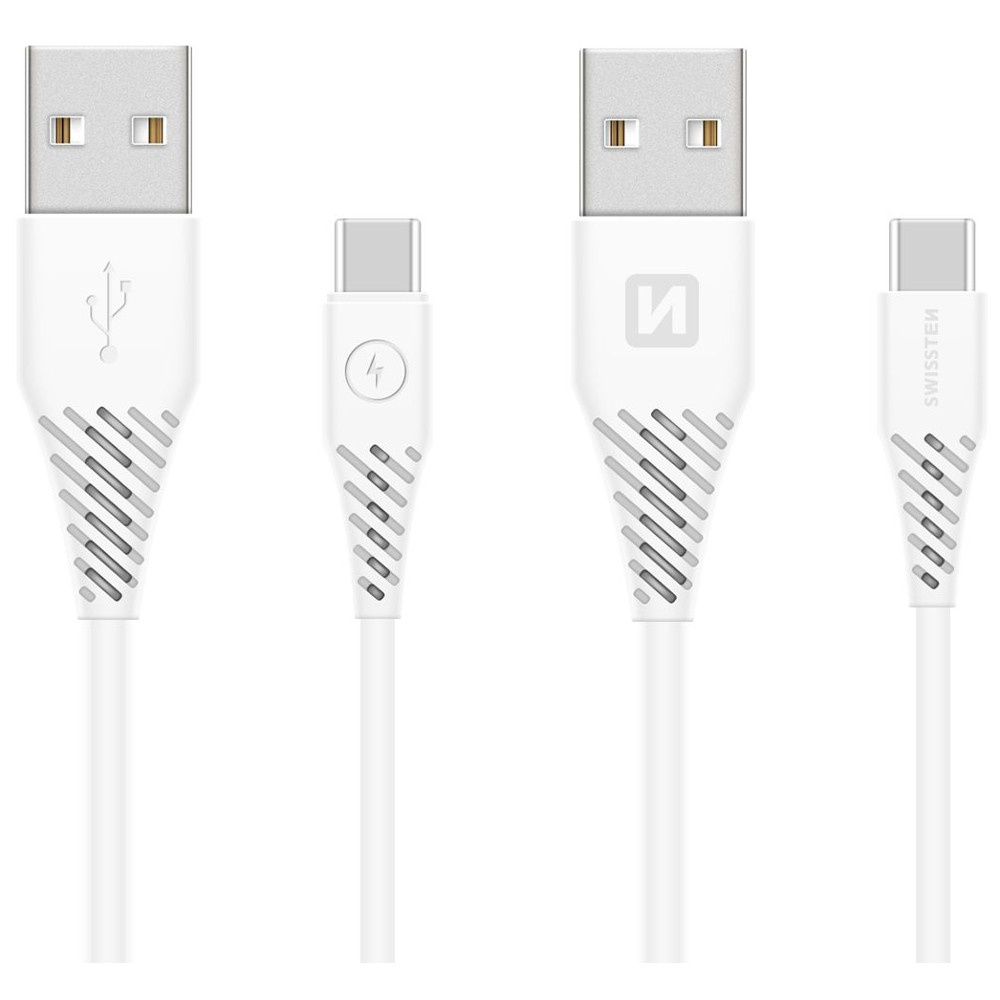 Cablu de date SWISSTEN USB / USB-C (3.1) 1,5 m - white