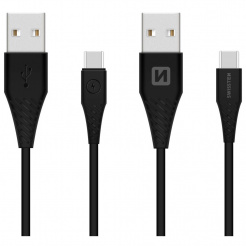 Cablu de date SWISSTEN USB / USB-C (3.1) 1,5 m - black