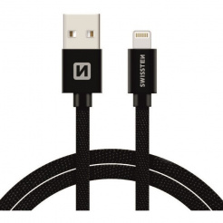 Cablu de date SWISSTEN USB / Lightning 1,2 m - black