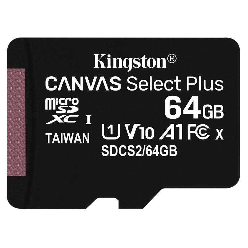 Kingston microSDXC 64GB UHS-1 U1 100R/10W – Memory Stick Kingston imagine noua tecomm.ro