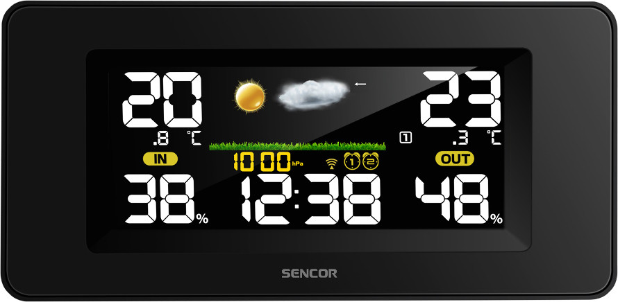 Sencor SWS 5270 funcționează și ca ceas cu alarmă