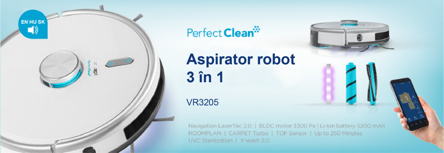 Prezentarea aspiratorului robot Concept VR3205